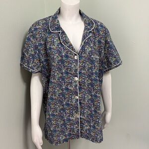 Bedhead Floral Pajama Button Front PJ Shirt 2X